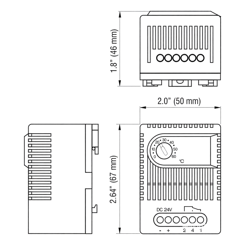 Termostato Electrónico 24V DC ET 011